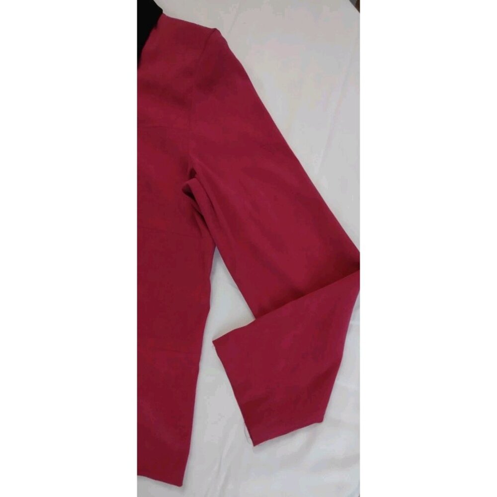 Sag Harbor Dress Fushia Hot Pink /Black Velvet Blazer Women Size 16 Beautiful - Picture 4 of 11